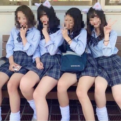 【画像】この女子高生さ、明らかに太いよなァ！？