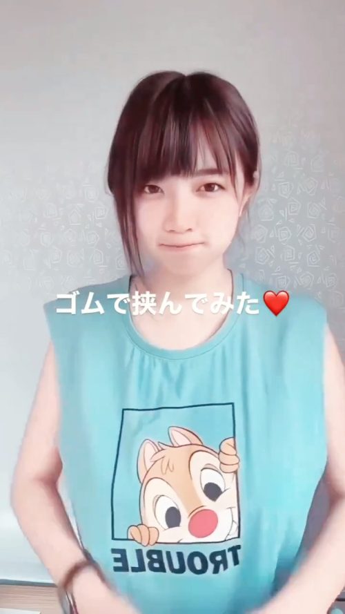 【動画】おっぱい「JKをゴムで挟んでみた❤」