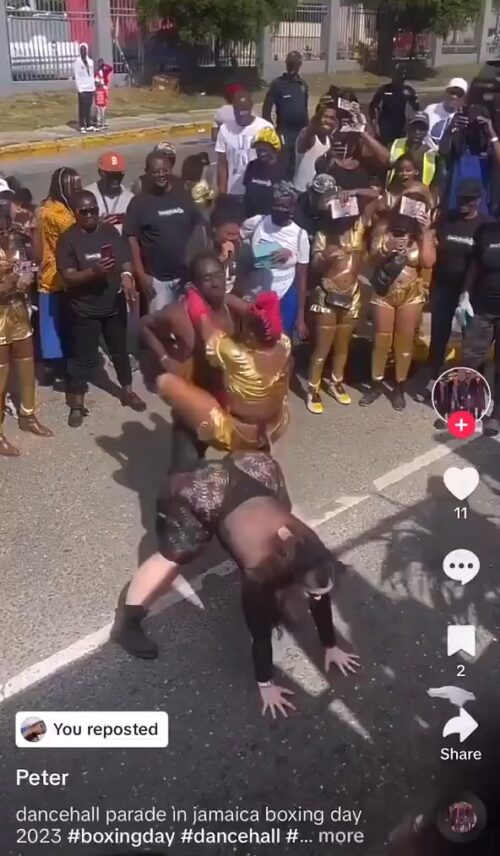 【動画】セックスダンスバトル中に、別のセックスダンス女が現れ自転車に乗り駅弁しながら帰るwwww