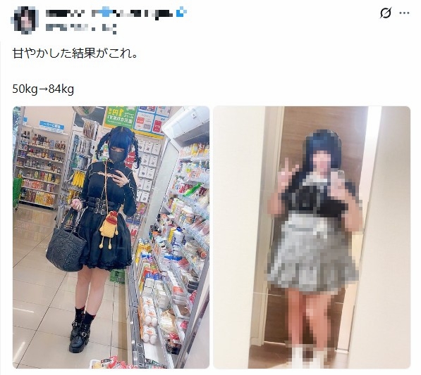 【悲報】激カワアイドルさん、2年で体重50kg→84kgまで増えるもファンが爆増
